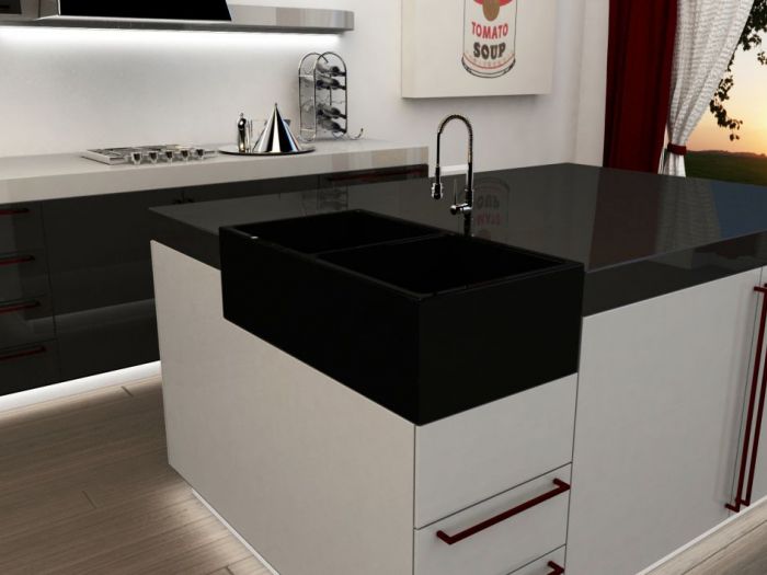 Archisio - Stile Libero srl - Progetto Farmhouse sinks da cucina