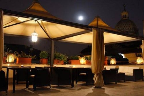 Archisio - Tende Sannino - Progetto Struttura terrazzo albergo