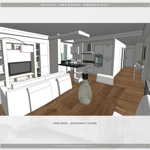 Archisio - Mc Rendering Solution - Progetto open space Avanti tutta