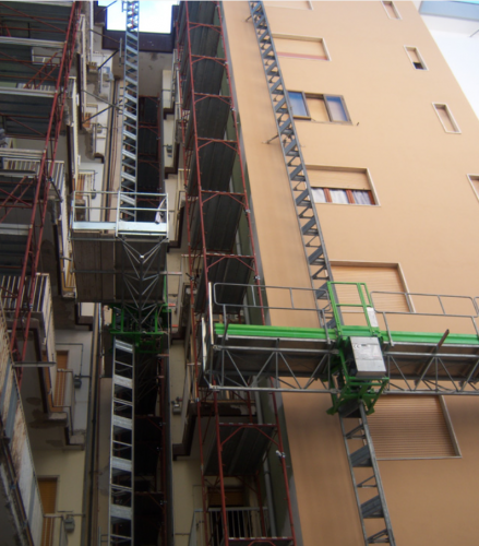 Archisio - Gruppo Formisano - Progetto Servizio noleggio nacchinari e rifacimento facciate