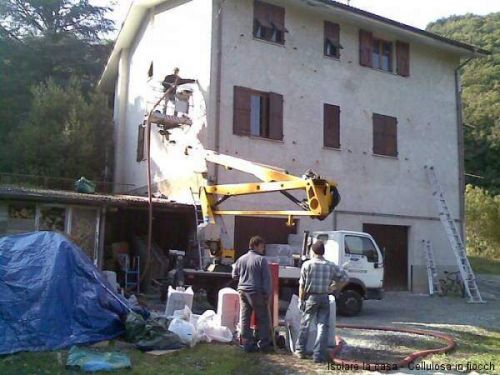 Archisio - Isolarelacasa - Progetto Intervento esterno - insuflaggio - cellulosa - fabbricato