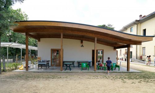 Archisio - Rubner Haus - Progetto Struttura prefabbricata ruben house - asilo nido