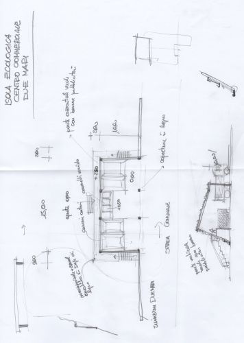 Archisio - Massimiliano Cafaro - Progetto Schizzo di progetto per la realizzazione isola ecologica