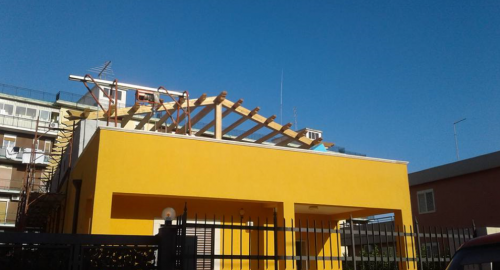 Archisio - Non Solo Tetti Di Baroni Antonino - Progetto Tettoia per sopraelevazione piano superiore