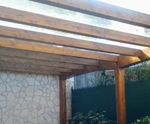 Archisio - Non Solo Tetti Di Baroni Antonino - Progetto Tettoia con vetri ad incastro