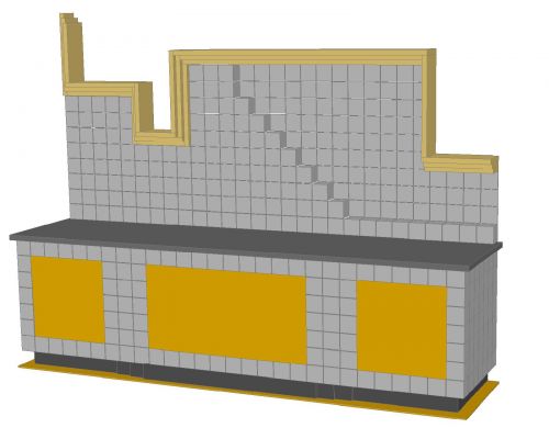Archisio - Antonio La Malfa - Progetto Cucina in muratura