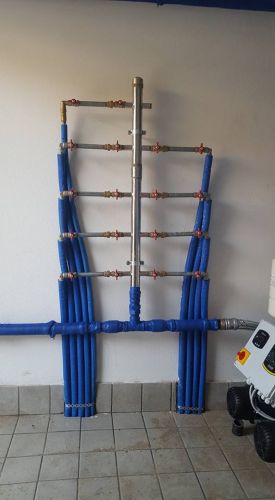 Archisio - Maca Impianti - Progetto Rifacimento di locale autoclave e rastrelliera contatori in acciaio inox