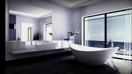 Archisio - Glass Center Mola - Progetto Specchio su lavabo