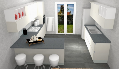 Archisio - Alessio Miccio - Progetto Progetto cucina in cemento e legno