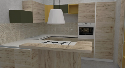 Archisio - Alessio Miccio - Progetto Cucina in rovere scandinavo