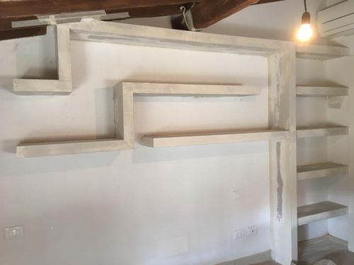 Archisio - Cartongesso Design - Progetto Libreria in cartongesso firenze