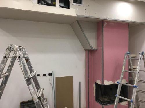 Archisio - Cartongesso Design - Progetto Realizzazione camino in cartongesso