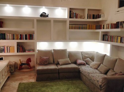 Archisio - Cartongesso Design - Progetto Librerie in cartongesso