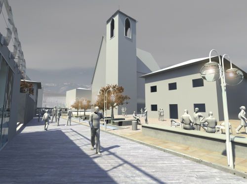 Archisio - Arch Lorenzo Ardito - Progetto Riqualificazione urbana ed arredo urbano di piazza ca Pilati tassullo