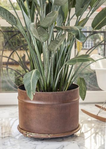 Archisio - Barrel12 - Progetto Vaso corten su ruote