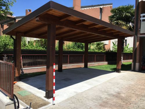 Archisio - Codeluppi E Rossi Snc - Progetto Copertura auto ad una falda