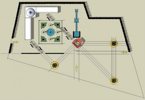 Archisio - Studio Di Architettura Mannelli - Progetto Ristrutturazione giardino presso la moschea di yedikule istanbul turkey