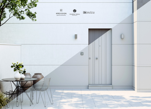 Archisio - 3d Gianluca Romano - Progetto Brochure per lazienda di porte blindate mister shut