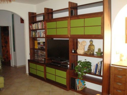 Archisio - Falegnameria Sardano Demurtas - Progetto Mobile sala legno frake