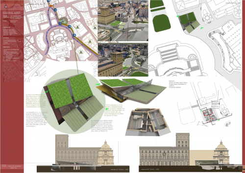 Archisio - Arch Silvia Sciroli - Progetto Atheneo adrianeo romano - piazza venezia