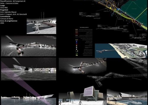 Archisio - Gabriele Mazzei Architetto - Progetto Concorso per il lungomare di ostia
