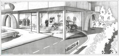 Archisio - Cofra Architettura Design Innovazione - Progetto Allestimento negozio di pellicceria con vetrina scenografica