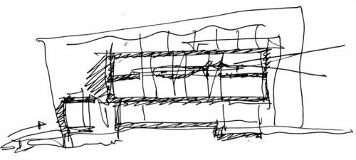 Archisio - Lucio Rosato - Progetto Primo lotto schizzo