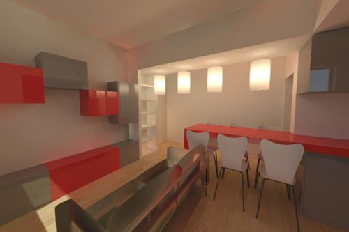 Archisio - Federico Berti Architetto - Progetto Ristrutturazione bilocale