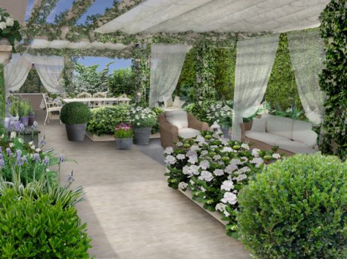 Archisio - Adriana Pedrotti - Progetto Una terrazza provenzale