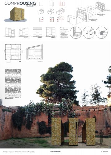 Archisio - Javier Reyes Batista - Progetto 10 m2Concorso di idee - periferica