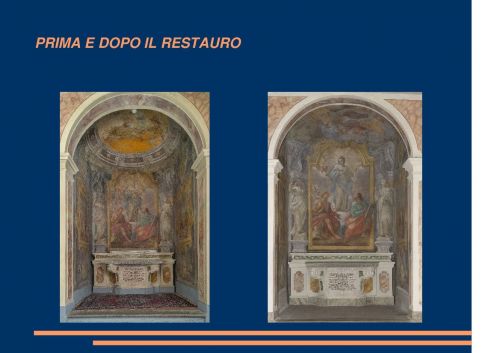 Archisio - Mirta Cappelli - Progetto Restauro cappella s Giovanni evangelista chiesa s Stefano in lamporecchio