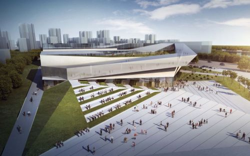 Archisio - Plasma Studio - Progetto Zhuhai public cultural center library