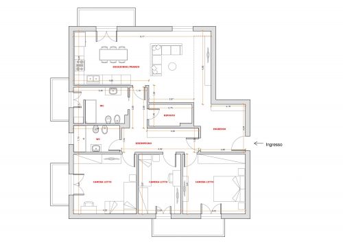 Archisio - Bellomontepensabene - Progetto Appartamento lo monaco