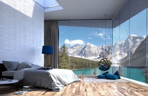 Archisio - Anna Milia - Progetto Camera da letto matrimoniale - modellazione virtuale