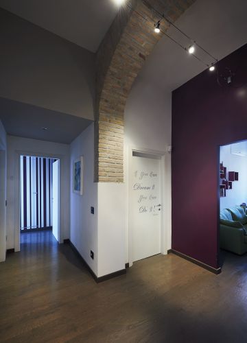 Archisio - Gruppo Castaldi - Progetto Colors in love - progettazione e ristrutturazione appartamento rione prati roma