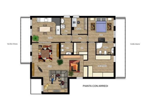 Archisio - Architetto Gianni Anselmo - Archproject architecture And Engineering - Progetto Ristrutturazione totale appartamento