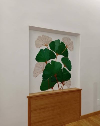 Archisio - Picta Decorazioni Artistiche - Progetto Foglie ginkgo