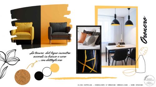 Archisio - Elisa Cattelan - Progetto Moodboards oro nero