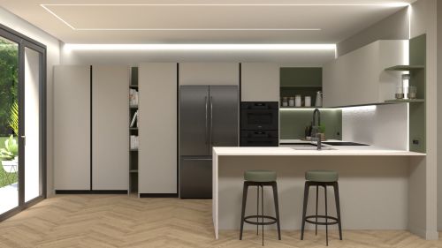 Archisio - Mood Artisan Snc Di Enrico Bedin E Simona Mioara Ghita - Progetto Il living cucina di francesco e anna