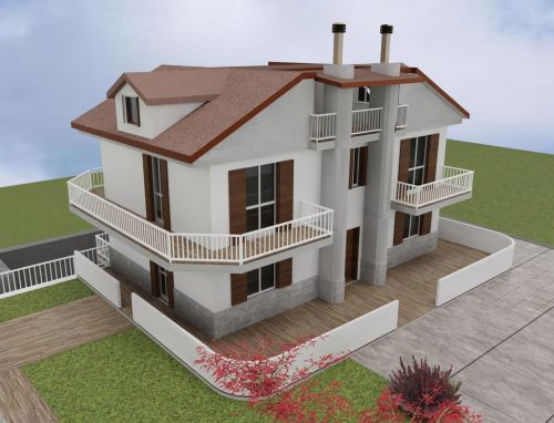 Archisio - Michele Mele - Progetto Restyling di una villa bifamiliare stile contemporaneo