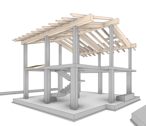Archisio - Studio Di Ingegneria E Architettura Agm - Progetto Progettazione bim strutturale di villetta bifamiliare
