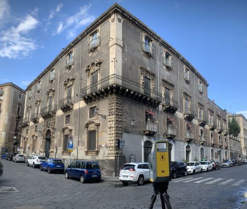 Archisio - Geometra Gianluca Iurato - Progetto Rilievo del costruito del palazzo manganelli di catania