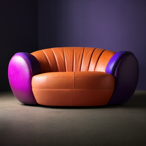 Archisio - Sand Birch Design - Progetto Orangiu tangu leather sofa