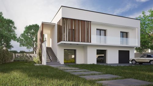 Archisio - Antonio Cacurio - Progetto Villa vb a mogliano veneto - studio cacurio