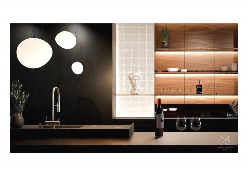 Archisio - Marina Agatiello - Progetto Luxury kitchen design