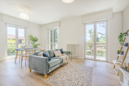 Archisio - Eukalipto Studio - Progetto Home staging completo e servizio fotografico su appartamento vuoto - trilocale ausonio