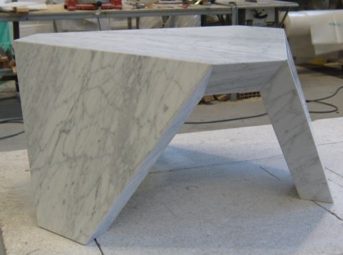 Archisio - Litho Project srl - Progetto Tavolino in bianco carrara