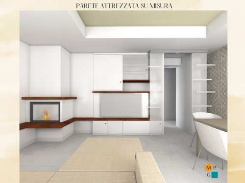 Archisio - Maria Pia Giacoia - Progetto Progetto di una parete attrezzata su misura