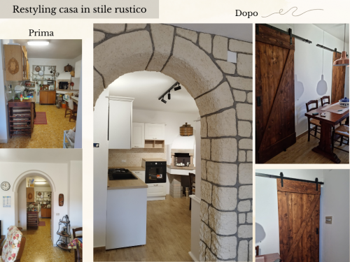 Archisio - Maria Pia Giacoia - Progetto Restyling casa in stile rustico