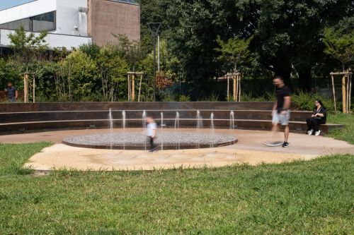 Archisio - Forme Dacqua - Progetto Fontana semidinamica a pavimento - parco dellascolto cittadella